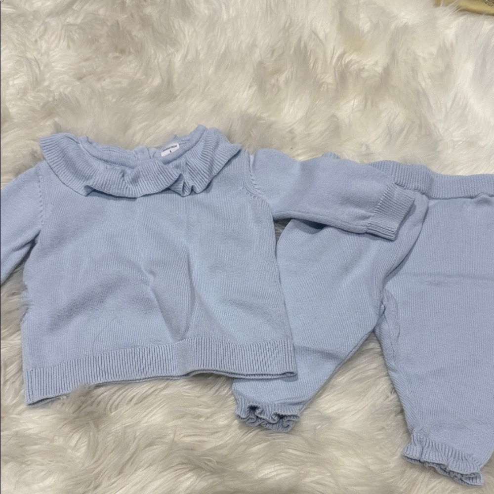 Nordstrom Baby Blue Knit Set